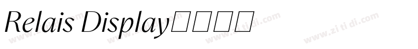 Relais Display字体转换